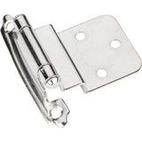 Traditional 3/8'' Inset Hinge with Semi-Concealed Frame Wing - Antique Brass