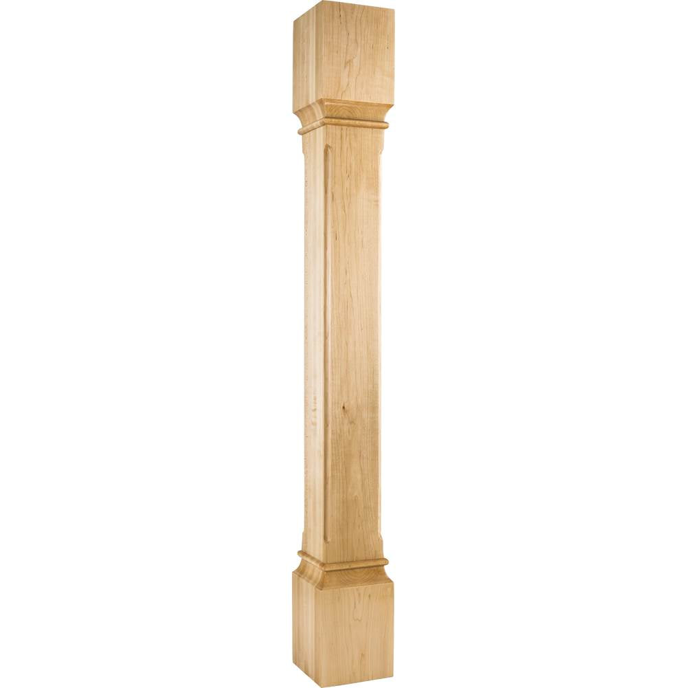 Hardware Resources - 5'' W x 5'' D x 42'' H White Birch Fluted Edge Post - Unfinished