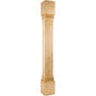 Hardware Resources - 5'' W x 5'' D x 42'' H Hard Maple Fluted Edge Post - Unfinished