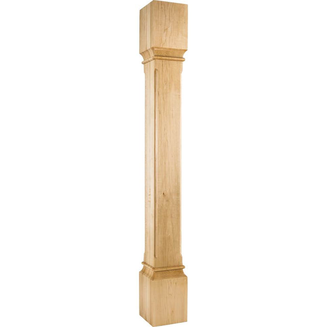 Hardware Resources - 5'' W x 5'' D x 42'' H Cherry Fluted Edge Post - Unfinished