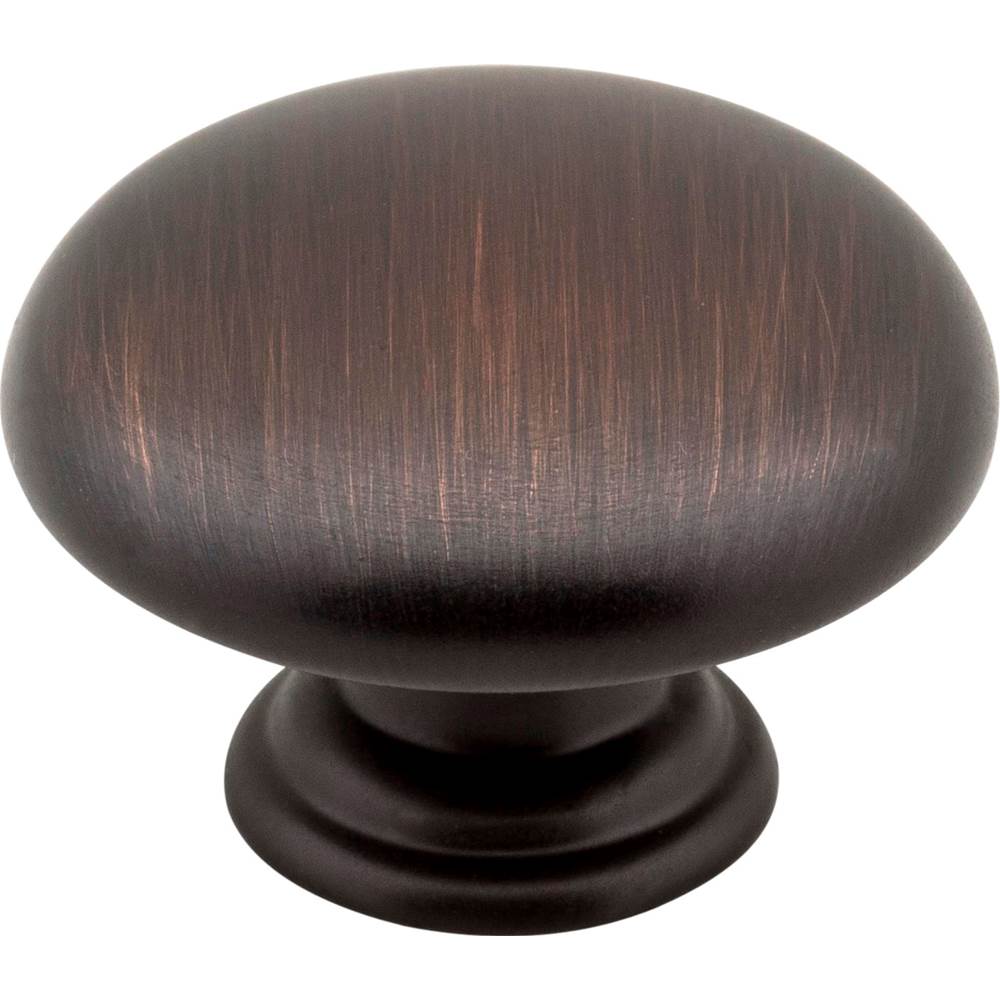 Hardware Resources - 1-3/16'' Diameter Brushed Oil Rubbed Bronze Gatsby Cabinet Mushroom Knob - Brushed Oil Rubbed Bronze