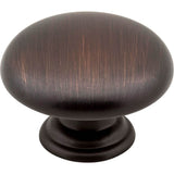 Hardware Resources - 1-3/16'' Diameter Brushed Oil Rubbed Bronze Gatsby Cabinet Mushroom Knob - Brushed Oil Rubbed Bronze