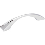 Hardware Resources - 96 mm Center-to-Center Polished Chrome Square Glendale Cabinet Pull - Polished Chrome