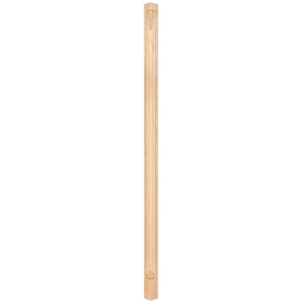 Hardware Resources - 2-3/4'' W x 2-3/4'' D x 84'' H Cherry Grape Corner Post - Unfinished