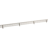 Hardware Resources - 29'' Wide Satin Nickel Wire Shoe Fence for Shelving - Satin Nickel
