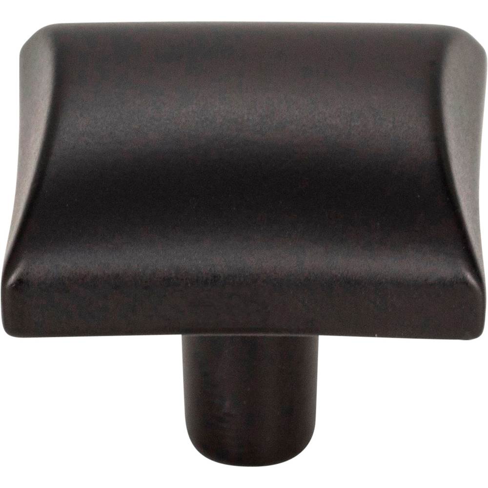 1-1/8'' Overall Length Distressed Antique Brass Square Glendale Cabinet Knob