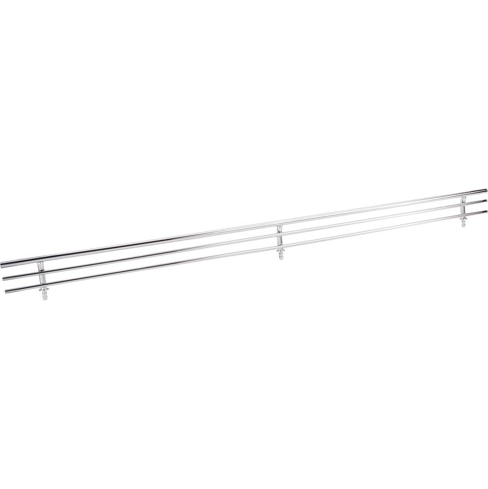 Hardware Resources - 23'' Wide Polished Chrome Wire Shoe Fence for Shelving - Polished Chrome