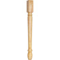 Hardware Resources - 3'' W x 3'' D x 35-1/2'' H White Birch Turned Post - Unfinished