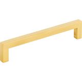 Hardware Resources - 128 mm Center-to-Center Brushed Gold Square Stanton Cabinet Bar Pull - Brushed Gold