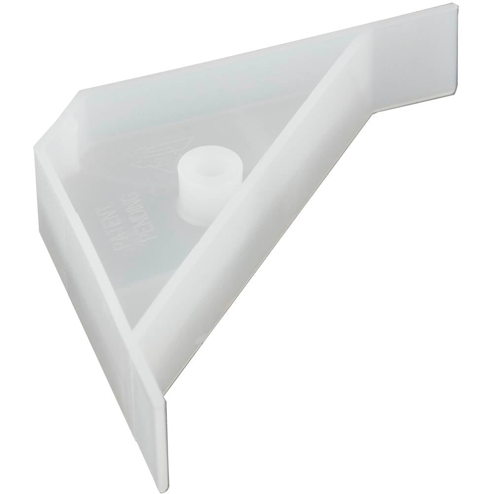 Hardware Resources - 2-5/8'' x 2-5/8'' x 5/8'' Plastic Corner Brace - Clear