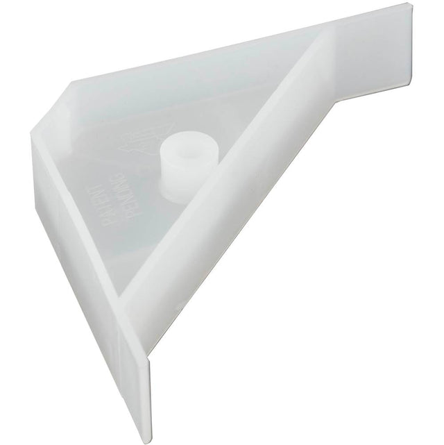 Hardware Resources - 2-5/8'' x 2-5/8'' x 5/8'' Plastic Corner Brace - Clear