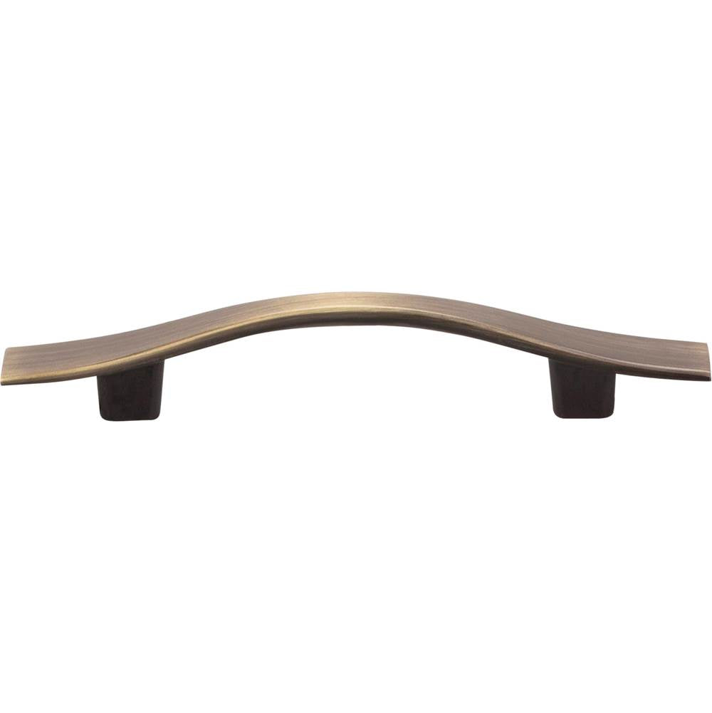 3'' Center-to-Center Brushed Antique Brass Square Kingsport Cabinet Pull