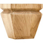 Hardware Resources - 4'' W x 4'' D x 4'' H Hard Maple Square Tapered Bun Foot - Unfinished