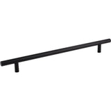 Hardware Resources - 256 mm Center-to-Center Hollow Matte Black Stainless Steel Naples Cabinet Bar Pull - Matte Black Stainless Steel