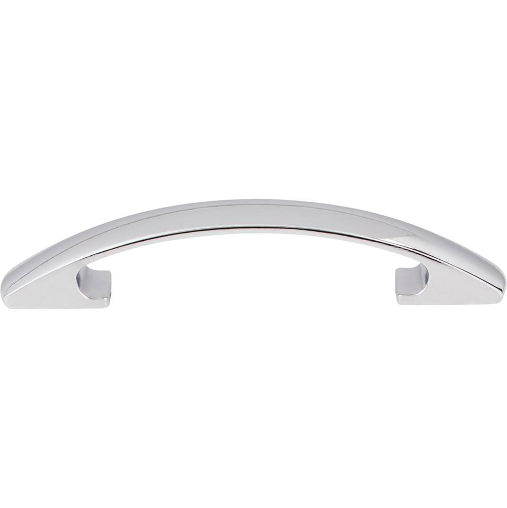 96 mm Center-to-Center Brushed Pewter Arched Strickland Cabinet Pull