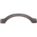 96 mm Center-to-Center Brushed Pewter Arched Seaver Cabinet Pull