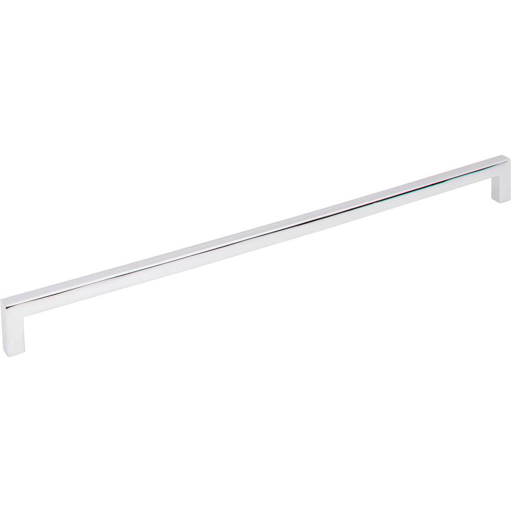 Hardware Resources - 320 mm Center-to-Center Polished Chrome Square Stanton Cabinet Bar Pull - Polished Chrome