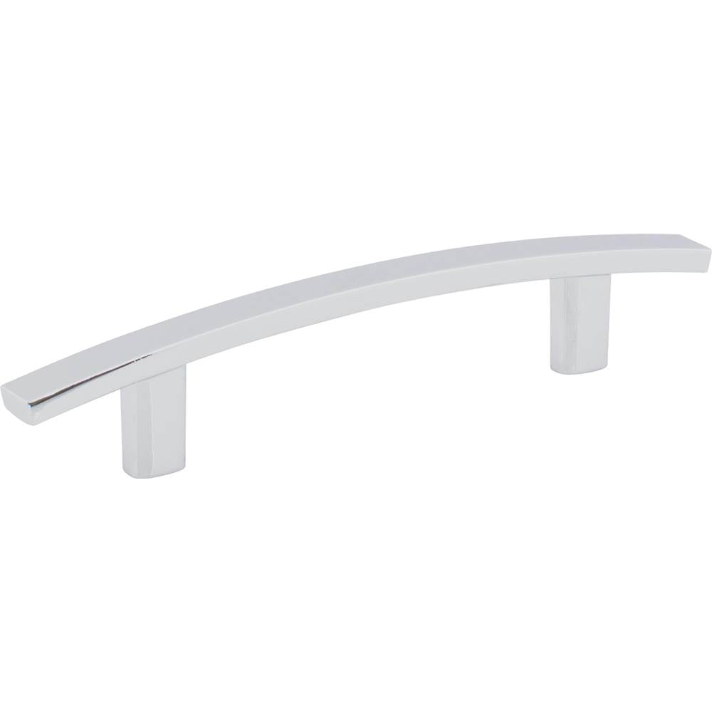 Hardware Resources - 96 mm Center-to-Center Polished Chrome Square Thatcher Cabinet Bar Pull - Polished Chrome