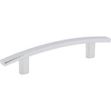 Hardware Resources - 96 mm Center-to-Center Polished Chrome Square Thatcher Cabinet Bar Pull - Polished Chrome