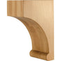 Hardware Resources - 5'' W x 8-1/16'' D x 12'' H Cherry Bullnose Base Corbel - Unfinished