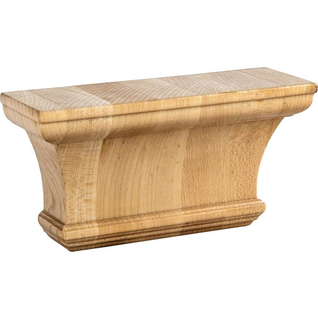Hardware Resources - 6'' W x 1-7/8'' D x 3'' H Cherry Classic Pilaster Capital - Unfinished