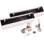 Hardware Resources - 11'' Slim Depth Stainless Steel Tip-Out Tray Kit for Sink Front - Stainless Steel