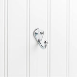 Hardware Resources - 1-3/4'' Polished Chrome Traditional Single Prong Ball End Wall Mounted Hook - Polished Chrome