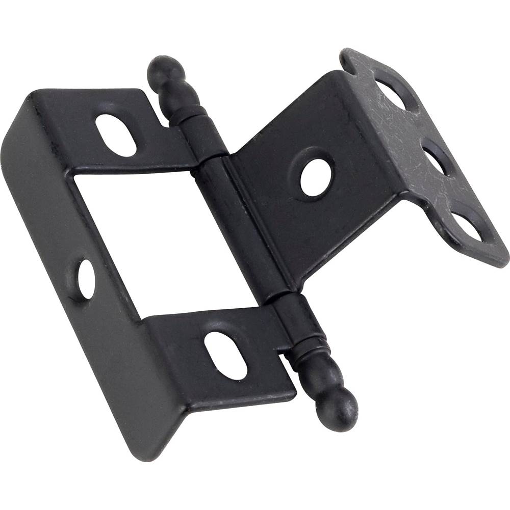 Hardware Resources - 270 degree Full Wrap for 3/4'' Frame x 3/4'' Door, Inset Flush Ball Tip Hinge - Matte Black - Matte Black