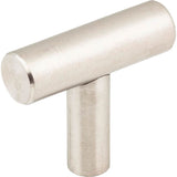 Hardware Resources - 1-9/16'' Overall Length Hollow Stainless Steel Naples Cabinet ''T'' Knob - Stainless Steel
