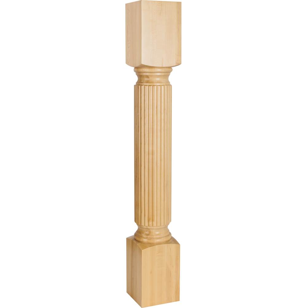 Hardware Resources - 5'' W x 5'' D x 35-1/2'' H Alder Reed Post - Unfinished