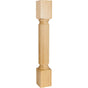 Hardware Resources - 5'' W x 5'' D x 35-1/2'' H Alder Reed Post - Unfinished