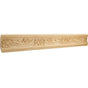 Hardware Resources - 1'' D x 3-3/4'' H Basswood Botanical Hand Carved Crown Moulding - Unfinished