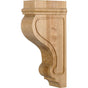 Hardware Resources - 3'' W x 5-3/4'' D x 12'' H Rubberwood Arts and Crafts Corbel - Unfinished