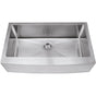 Hardware Resources - 35-7/8'' L x 20-3/4'' W x 10'' D Farmhouse/Apron Front 16 Gauge Stainless Steel Single Bowl Sink - Stainless Steel