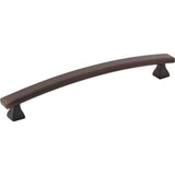 Hardware Resources - 160 mm Center-to-Center Brushed Oil Rubbed Bronze Square Hadly Cabinet Pull - Brushed Oil Rubbed Bronze