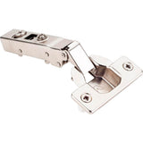 Hardware Resources - 125 degree Heavy Duty Full Overlay Cam Adjustable Soft-close Hinge with Press-in 8 mm Dowels - Polished Nickel