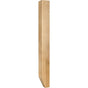Hardware Resources - 3-1/2'' W x 3-1/2'' D x 35-1/2'' H Rubberwood Shaker Tapered Foot Post - Unfinished