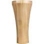 Hardware Resources - 4'' W x 4'' D x 8'' H White Birch Contemporary Cove Bun Foot - Unfinished