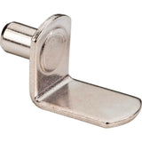 Hardware Resources - Bright Nickel 1/4'' Pin Angled Shelf Support with 3/4'' Arm - Priced and Sold by the Thousand - Bright Nickel
