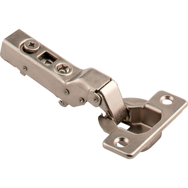 Hardware Resources - 110 degree Heavy Duty Partial Overlay Cam Adjustable Self-close Hing without Dowels - Polished Nickel