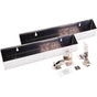 Hardware Resources - 14'' Stainless Steel Tip-Out Tray Kit for Sink Front - Stainless Steel