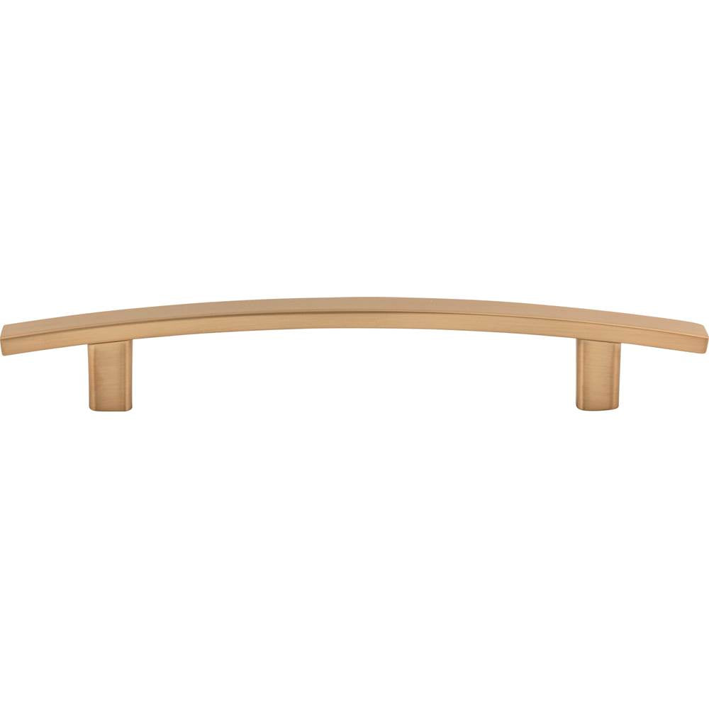 128 mm Center-to-Center Brushed Gold Square Thatcher Cabinet Bar Pull