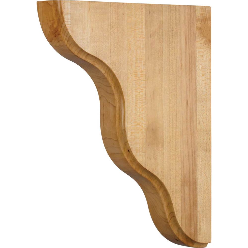 Hardware Resources - 1-3/4'' W x 8-1/2'' D x 11'' H Alder Smooth Contour Corbel - Unfinished