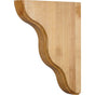 Hardware Resources - 1-3/4'' W x 8-1/2'' D x 11'' H Alder Smooth Contour Corbel - Unfinished