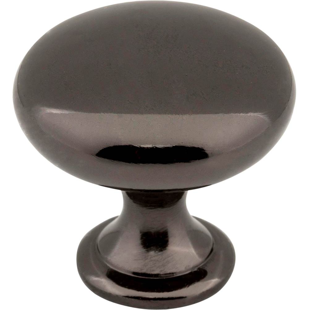 Hardware Resources - 1-3/16'' Diameter Black Nickel Madison Cabinet Mushroom Knob - Black Nickel