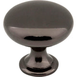 Hardware Resources - 1-3/16'' Diameter Black Nickel Madison Cabinet Mushroom Knob - Black Nickel