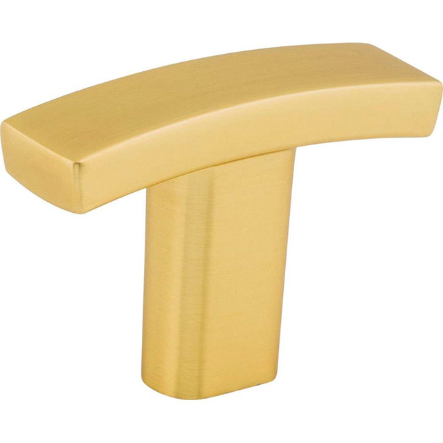 Hardware Resources - 1-1/2'' Overall Length Brushed Gold Square Thatcher Cabinet ''T'' Knob - Brushed Gold