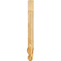 Hardware Resources - 2-3/4'' W x 2-3/4'' D x 35-1/4'' H Maple French Cut Corner Leg - Unfinished