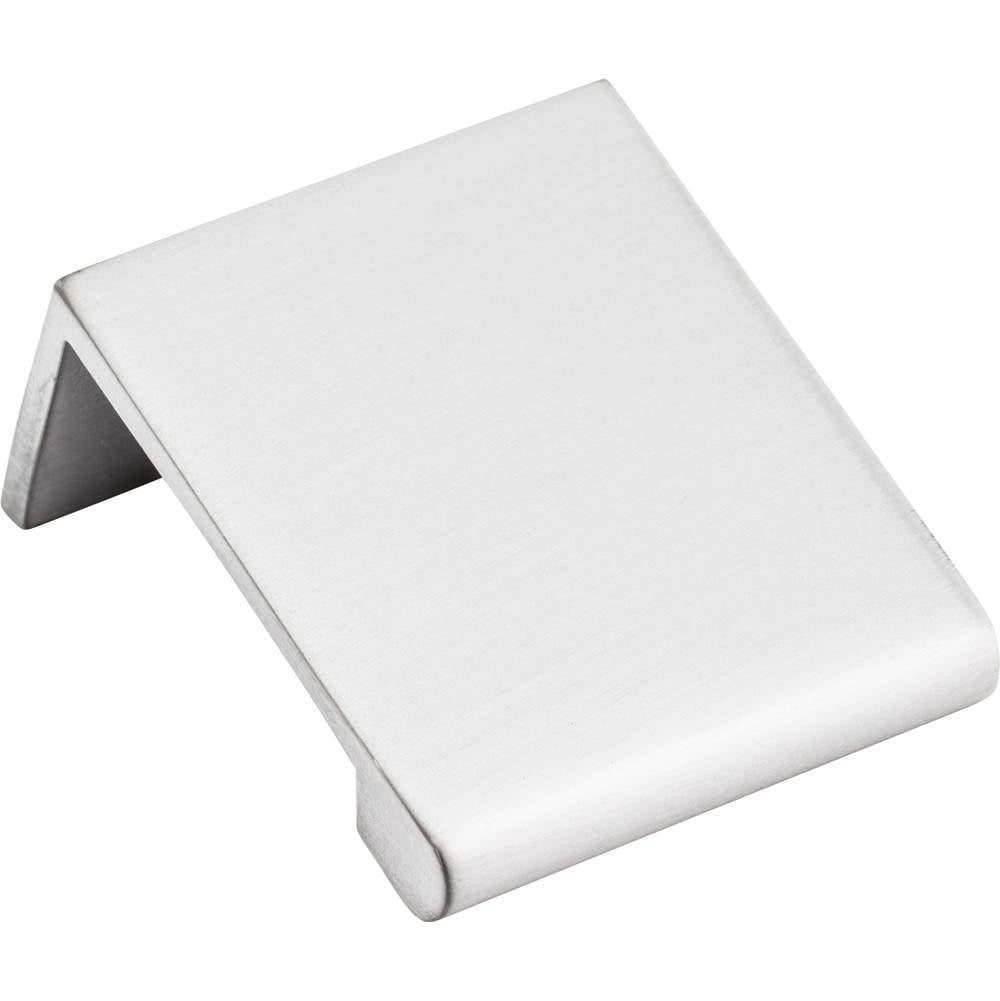Hardware Resources - 1-1/4'' Overall Length Brushed Chrome Edgefield Cabinet Tab Pull - Brushed Chrome