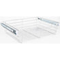 Hardware Resources - Chrome Closet Pullout Basket with Slides 16''D x 23''W x 6''H - Polished Chrome